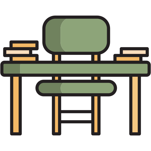 Студенческий стол Generic color lineal-color иконка