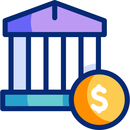 은행 Basic Accent Lineal Color icon