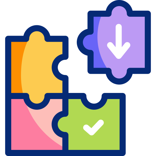 puzzle Basic Accent Lineal Color icon