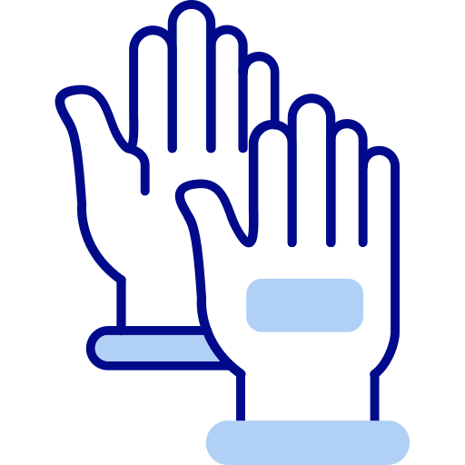 guanti per le mani Generic color lineal-color icona