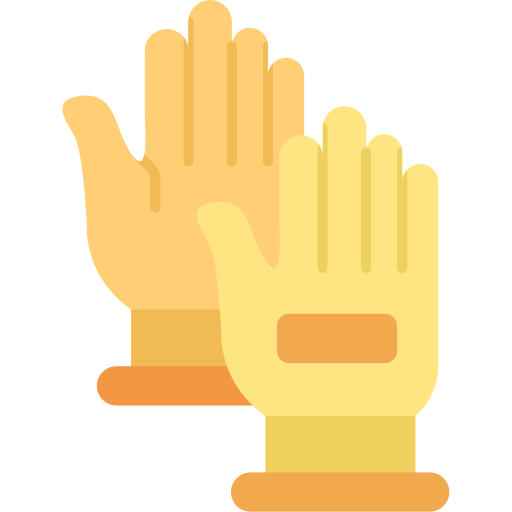 guantes de la mano Generic color fill icono