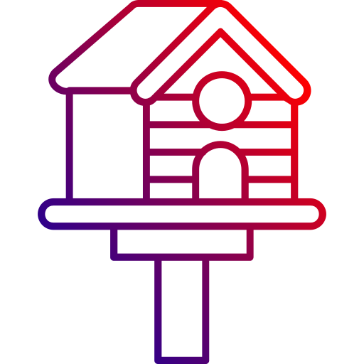 Bird house Generic gradient outline icon