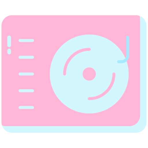 reproductor de cd Generic color fill icono