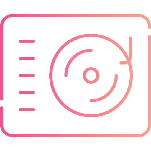 Cd player Generic gradient outline icon
