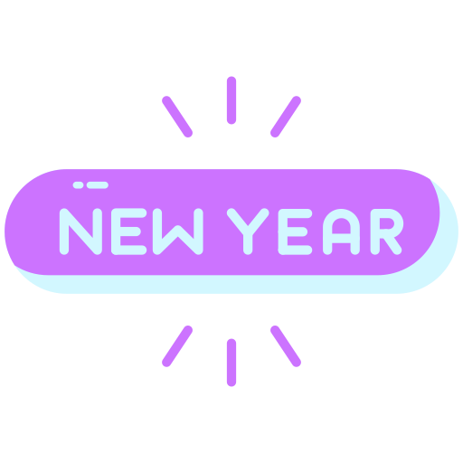 New year Generic color fill icon