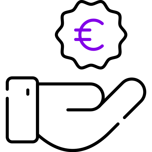 euro Generic color outline icona