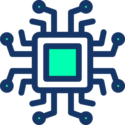 cpu Generic color lineal-color icon