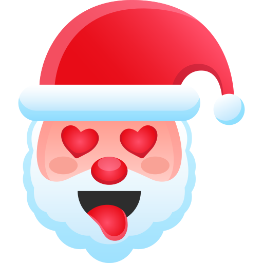 Santa claus face Generic gradient fill icon