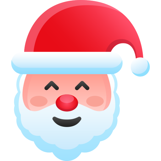 Santa claus face Generic gradient fill icon