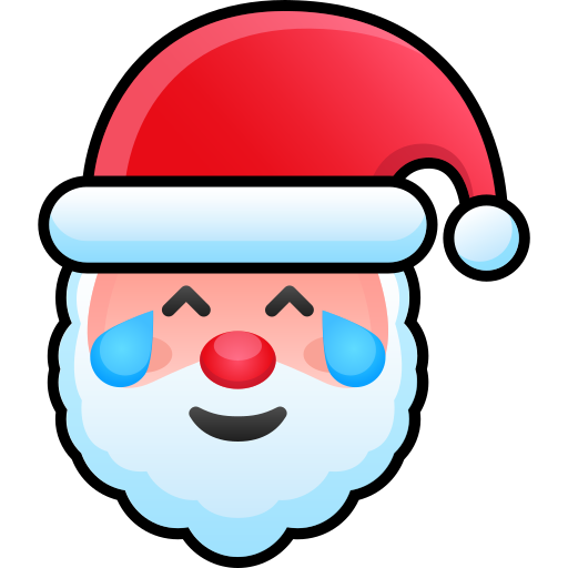 het gezicht van de kerstman Generic gradient lineal-color icoon