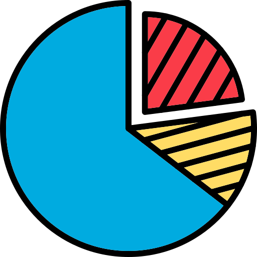 gráfico redondo Generic color lineal-color icono