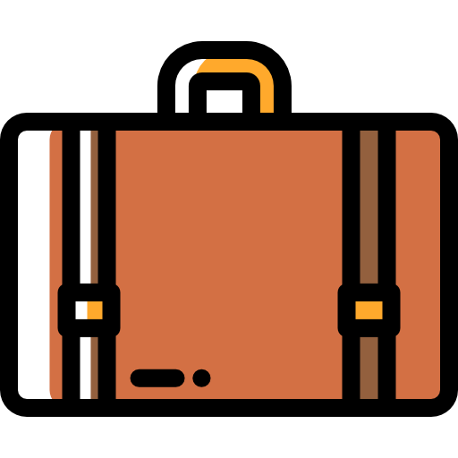 Luggage Detailed Rounded Color Omission icon