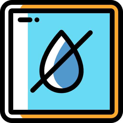 No liquids Detailed Rounded Color Omission icon