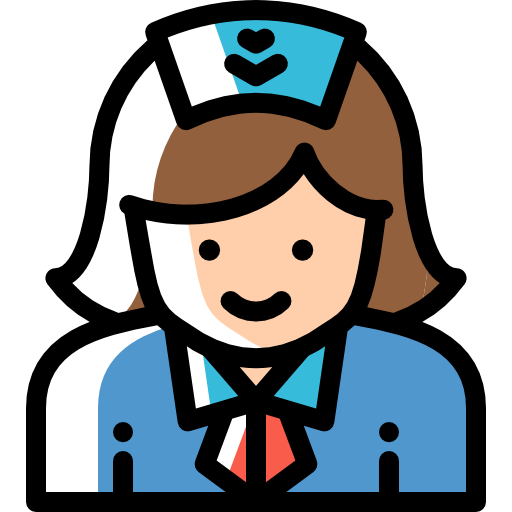 stewardess Detailed Rounded Color Omission icon