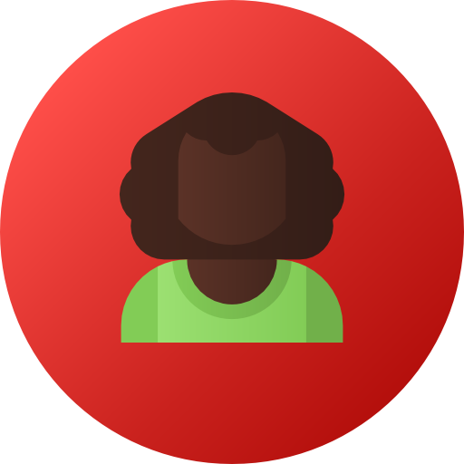 afro Flat Circular Gradient icon