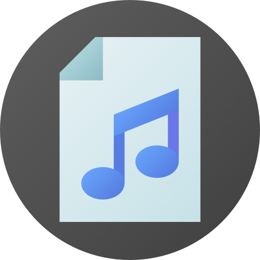 File Flat Circular Gradient icon