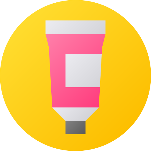 tubo de pintura Flat Circular Gradient icono