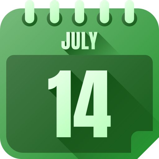 July 14 Generic gradient fill icon