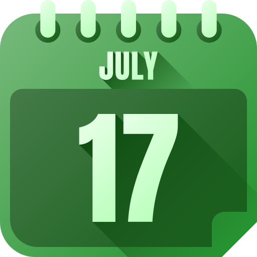 July 17 Generic gradient fill icon