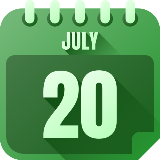 July 20 Generic gradient fill icon