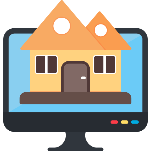 Online home Generic color fill icon