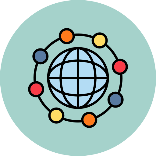 Network Generic color lineal-color icon