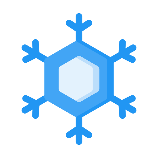 sneeuwvlok Generic color fill icoon