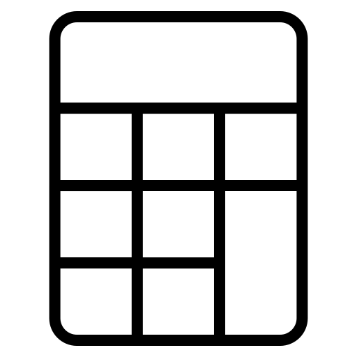 calcular Generic black outline Ícone