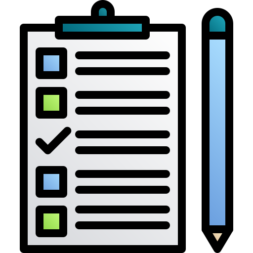 checkliste Generic gradient lineal-color icon