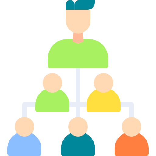 Organization structure Generic color fill icon