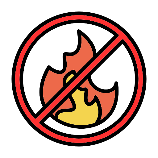 no fuego Generic color lineal-color icono