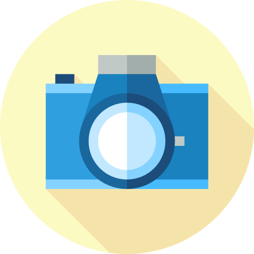 Camera Flat Circular Flat icon