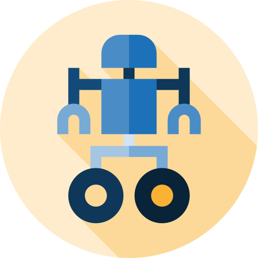 robot Flat Circular Flat icono
