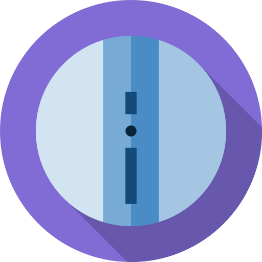 Robot Flat Circular Flat icon