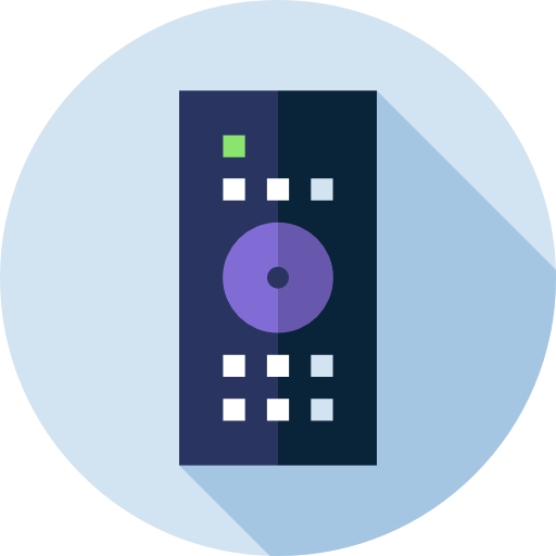 Remote control Flat Circular Flat icon