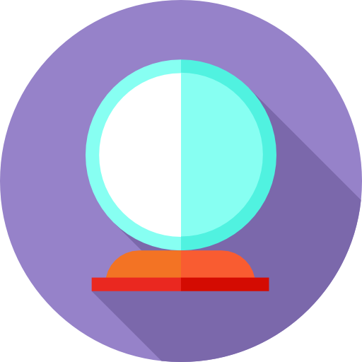 kristallkugel Flat Circular Flat icon