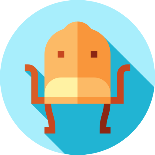 stoel Flat Circular Flat icoon