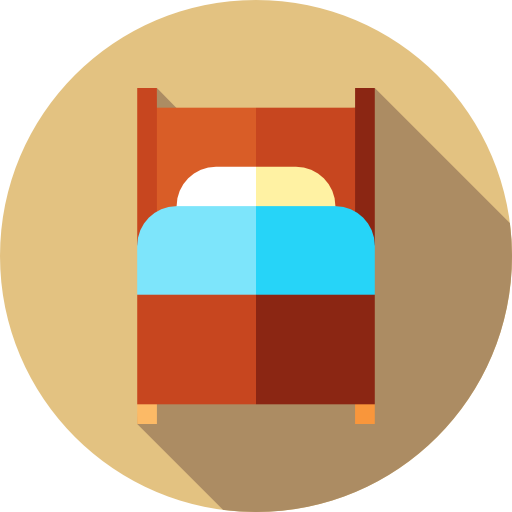 ベッド Flat Circular Flat icon