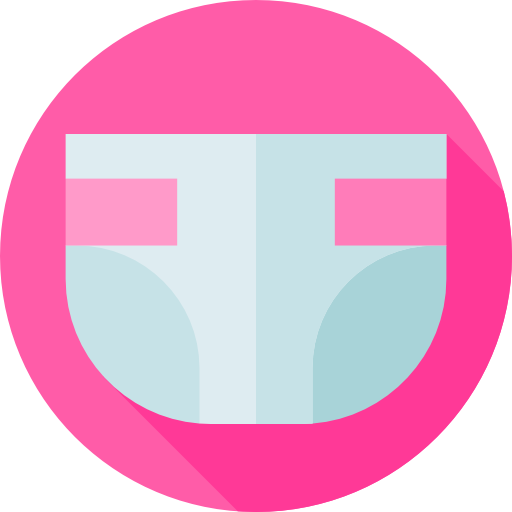 Diaper Flat Circular Flat icon