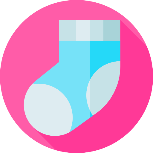 Sock Flat Circular Flat icon