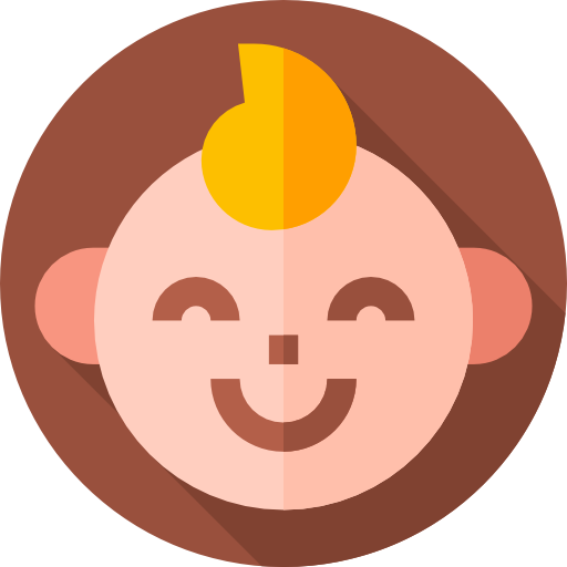 Baby boy Flat Circular Flat icon