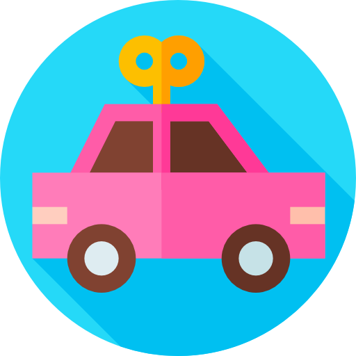 Car toy Flat Circular Flat icon