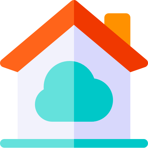 inteligentny dom Basic Rounded Flat ikona