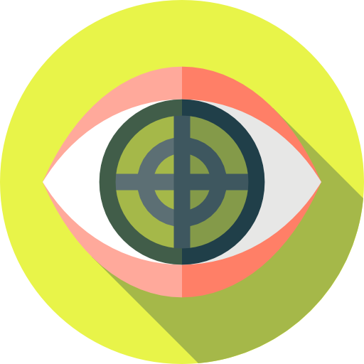 可視性 Flat Circular Flat icon