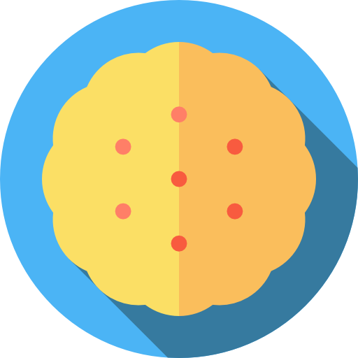 galletas Flat Circular Flat icono