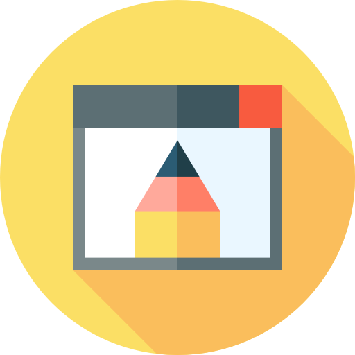 navegador Flat Circular Flat icono