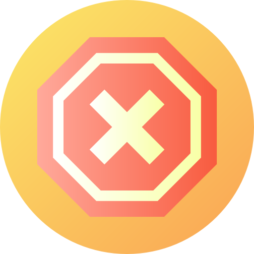Ad blocker Flat Circular Gradient icon