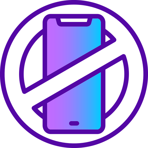 No phone Generic gradient lineal-color icon