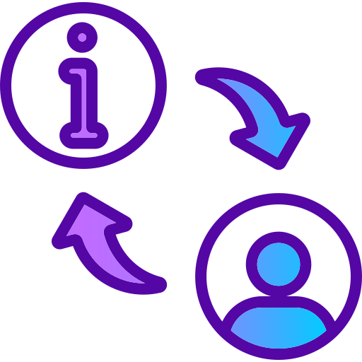 Sharing Generic gradient lineal-color icon