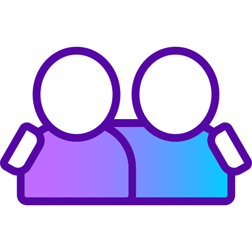 Friend Generic gradient lineal-color icon